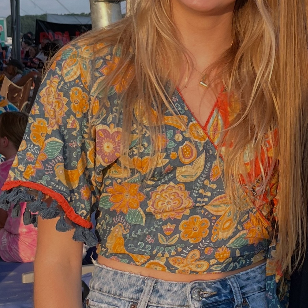 Anthropologie Floral Patterned Women's Top Let Me Be